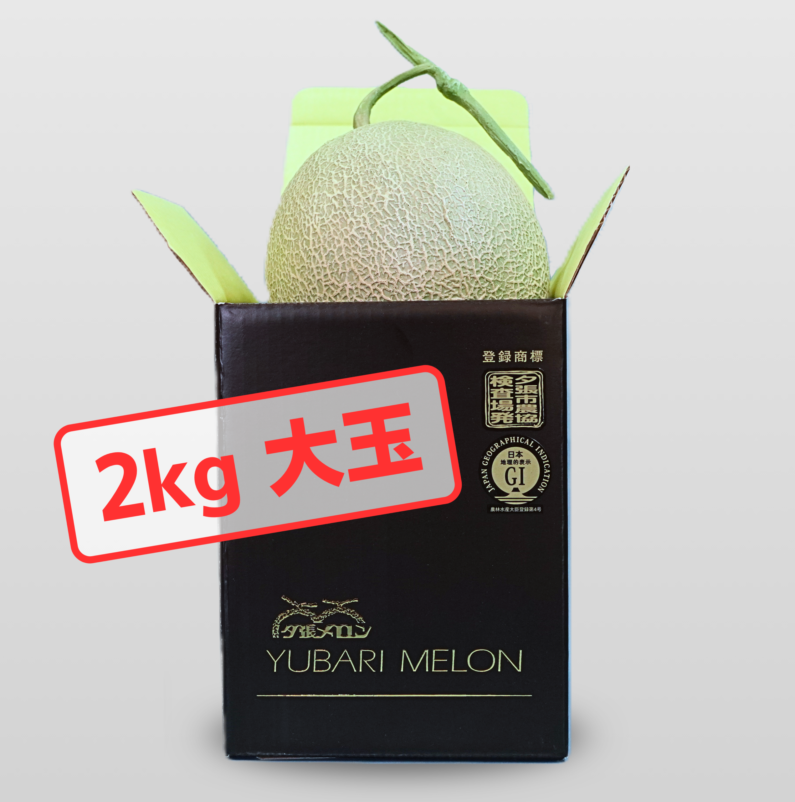夕張メロン大玉【プレミアムBOX 秀品】1玉(2.0kg)