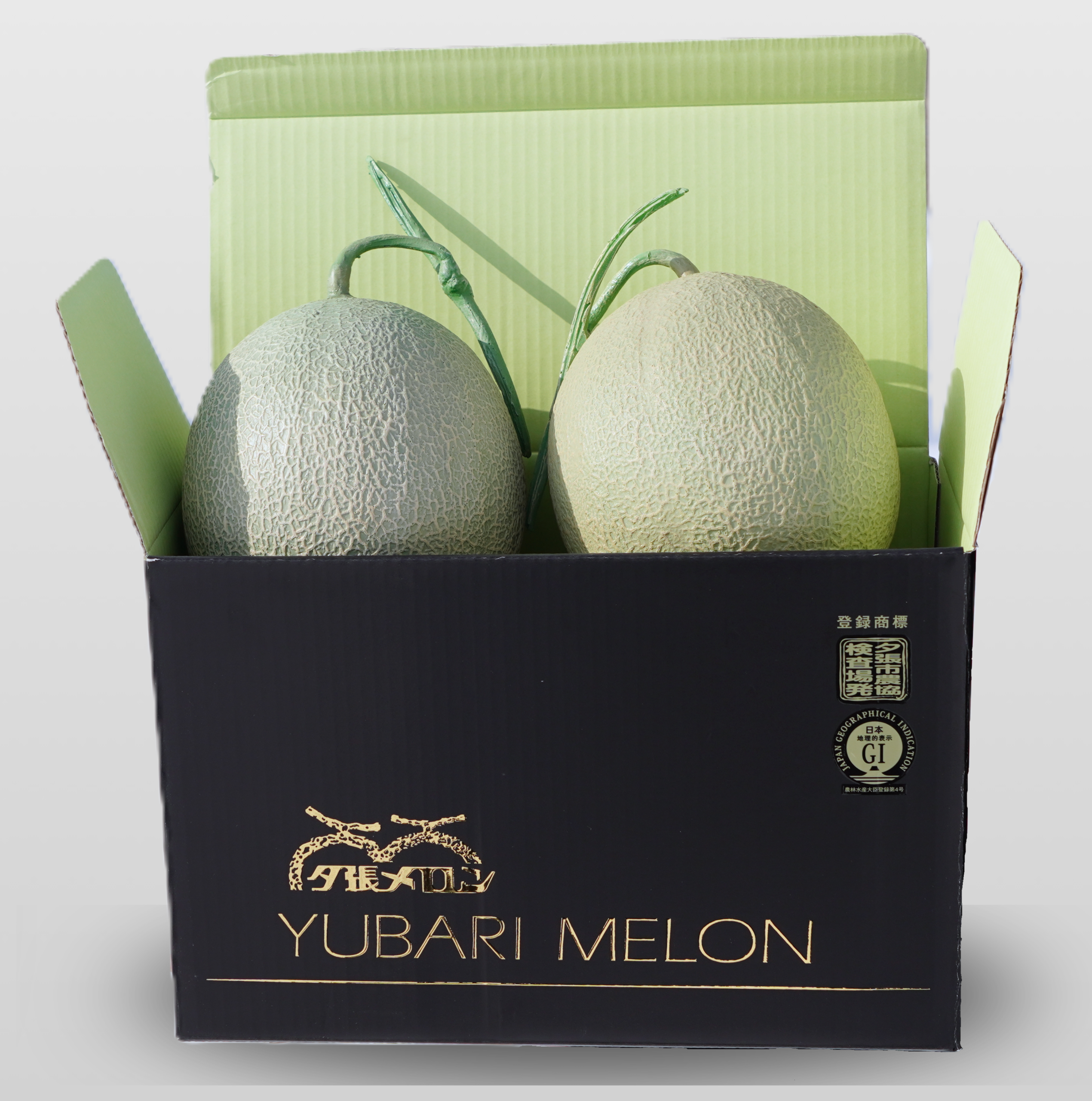 夕張メロン【プレミアムBOX 秀品】2玉(1.6kg前後)